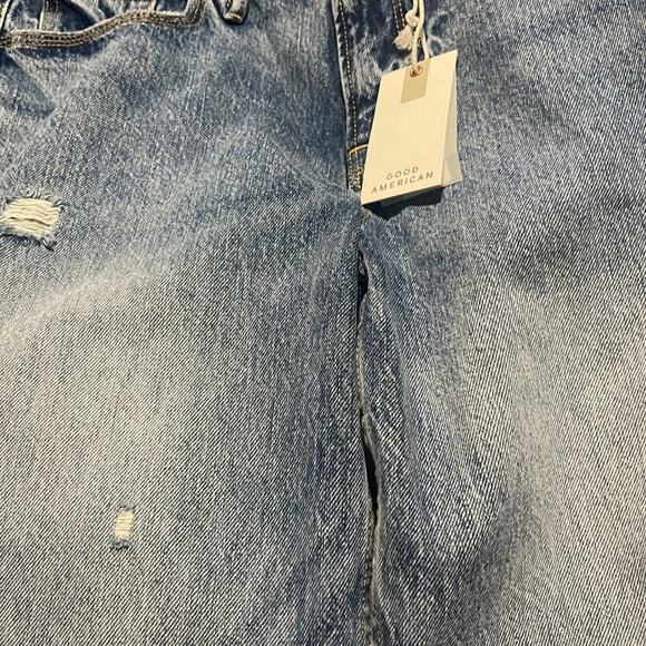 NEW Good American Distressed Blue Jeans Women's Size 6 / 28 NWT - Picture 7 of 9